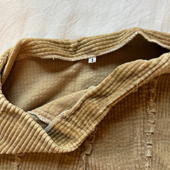 Frayed Hem Tan Skirt - Picture 2 of 3